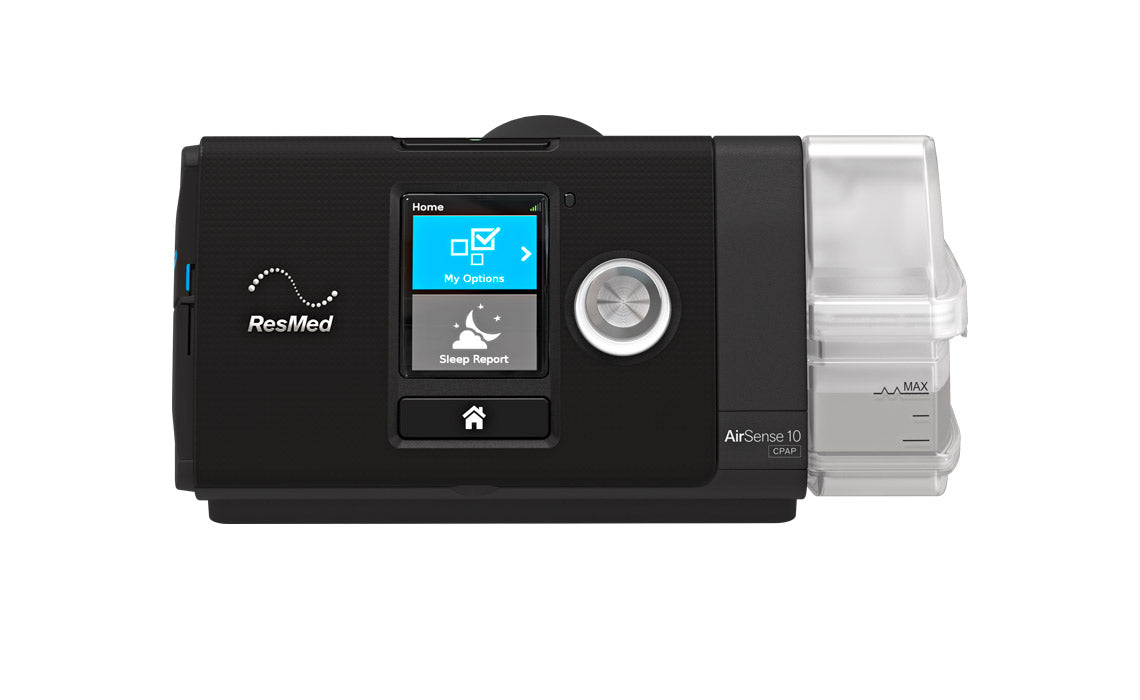 ResMed AirSense 10 AutoSet CPAP Machine — front view